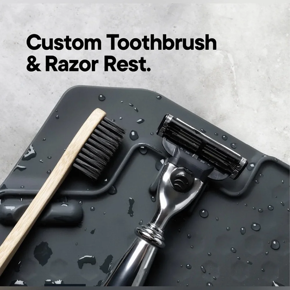 Gray Grooming Tools Organizer Mat